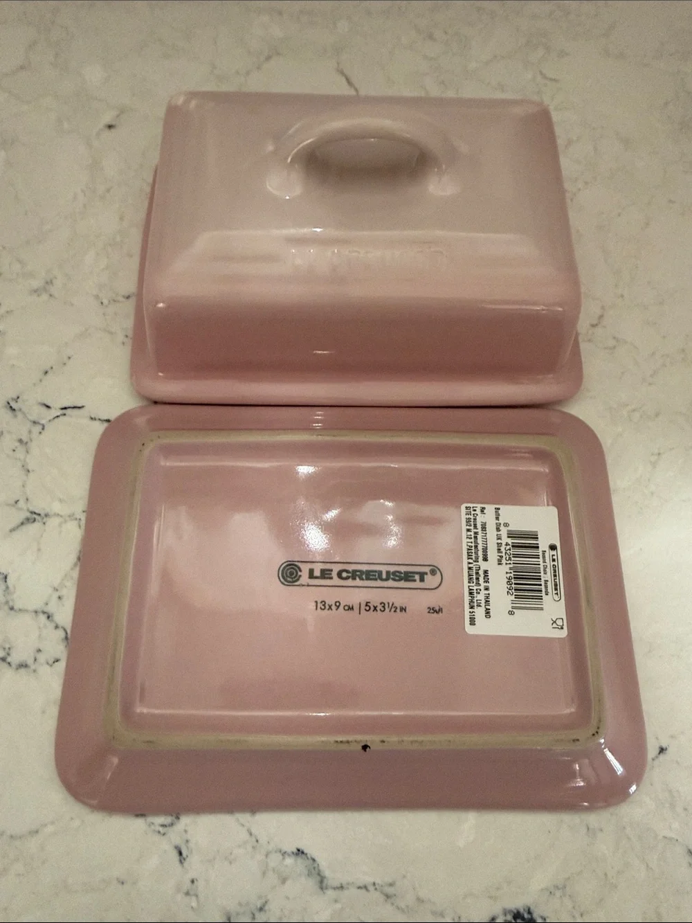 Le Creuset Shell Pink UK Butter dish